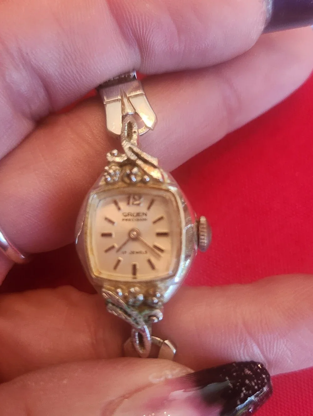 Vintage Gruen Precision Ladies Cocktail Watch - 17 Jewels Swiss Mechanical